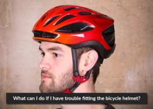 What can I do if I have trouble fitting the bicycle helmet